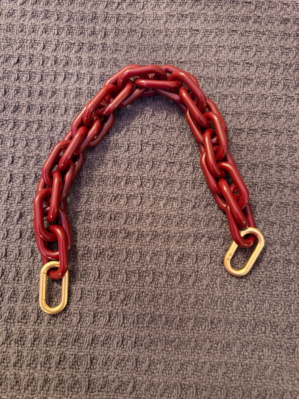 Clare V Oxblood Resin Strap